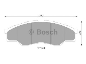 BOSCH 0 986 AB1 414 stabdžių trinkelių rinkinys, diskinis stabdys 
 Techninės priežiūros dalys -> Papildomas remontas
044650K160, 044650K160