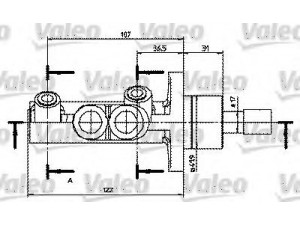 VALEO 402250 pagrindinis cilindras, stabdžiai 
 Stabdžių sistema -> Pagrindinis stabdžių cilindras
7200920, 95VW2140CA, 7M0611019