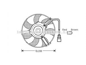 AVA QUALITY COOLING AI7516 ventiliatorius, radiatoriaus 
 Aušinimo sistema -> Oro aušinimas
4D0959455C, 8D0959455D, 8D0959455J