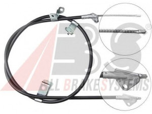 A.B.S. K19528 trosas, stovėjimo stabdys 
 Stabdžių sistema -> Valdymo svirtys/trosai
46420-52070