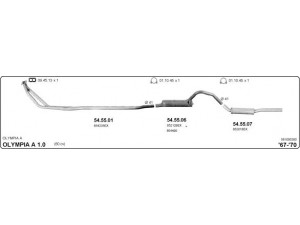 IMASAF 561000300 išmetimo sistema 
 Išmetimo sistema -> Išmetimo sistema, visa