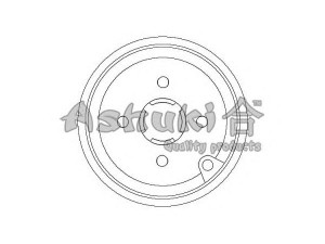 ASHUKI S015-05 stabdžių būgnas 
 Stabdžių sistema -> Būgninis stabdys -> Stabdžių būgnas
26302-TA020