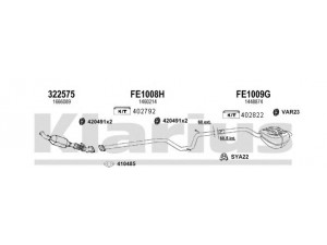 KLARIUS 361953U išmetimo sistema 
 Išmetimo sistema -> Išmetimo sistema, visa
