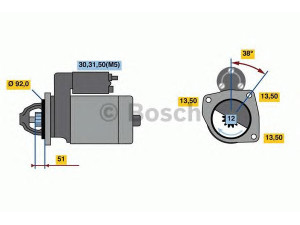 BOSCH 0 001 420 025 starteris