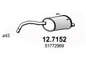 ASSO 12.7152 galinis duslintuvas 
 Išmetimo sistema -> Duslintuvas
1693701, 51772969, 51805474, 51873782