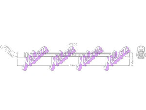 Brovex-Nelson H7252 stabdžių žarnelė 
 Stabdžių sistema -> Stabdžių žarnelės
9094702739, 9094702931