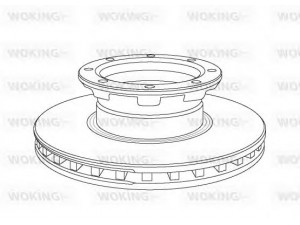 WOKING NSA1057.20 stabdžių diskas 
 Stabdžių sistema -> Diskinis stabdys -> Stabdžių diskas
9704230312, 9704230412, 9704230612