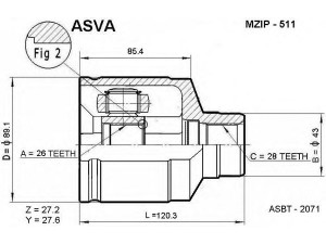ASVA MZIP-511 jungčių komplektas, kardaninis velenas 
 Ratų pavara -> Sujungimai/komplektas
G023-22-520, G023-22-520A, G043-22-520