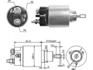MAGNETI MARELLI 940113050208 solenoidinis jungiklis, starteris