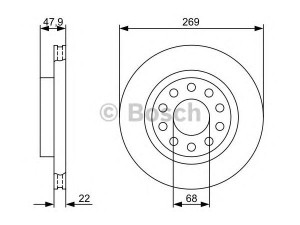 BOSCH 0 986 479 366 stabdžių diskas 
 Dviratė transporto priemonės -> Stabdžių sistema -> Stabdžių diskai / priedai
4Z7 615 601, 4Z7 615 601