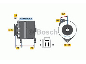 BOSCH 0 986 032 591 kintamosios srovės generatorius 
 Elektros įranga -> Kint. sr. generatorius/dalys -> Kintamosios srovės generatorius
27020 34051 000, 27020 13013, 27020 13021