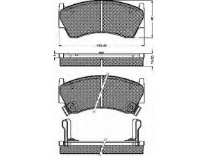 BSF 10406 stabdžių trinkelių rinkinys, diskinis stabdys 
 Techninės priežiūros dalys -> Papildomas remontas
410601N060, 410601N090, 410601N890