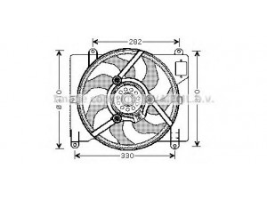 AVA QUALITY COOLING FT7503 ventiliatorius, radiatoriaus 
 Aušinimo sistema -> Oro aušinimas
46559314, 7766278, 46559314, 7766278