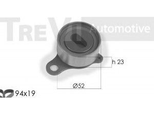 TREVI AUTOMOTIVE KD1136 paskirstymo diržo komplektas 
 Techninės priežiūros dalys -> Papildomas remontas