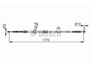 BOSCH 1 987 482 300 trosas, stovėjimo stabdys 
 Stabdžių sistema -> Valdymo svirtys/trosai
46430 20680