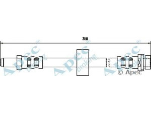 APEC braking HOS3202 stabdžių žarnelė 
 Stabdžių sistema -> Stabdžių žarnelės
1121635, 1444731, 1S712282AE