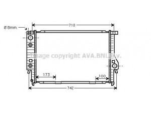 AVA QUALITY COOLING BW2134 radiatorius, variklio aušinimas 
 Aušinimo sistema -> Radiatorius/alyvos aušintuvas -> Radiatorius/dalys
2244543