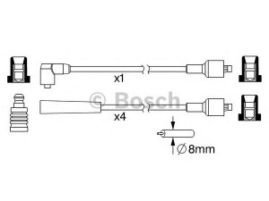 BOSCH 0 986 357 114 uždegimo laido komplektas 
 Kibirkšties / kaitinamasis uždegimas -> Uždegimo laidai/jungtys
1612456, 90007104