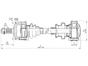 OPEN PARTS DRS6189.00 kardaninis velenas 
 Ratų pavara -> Kardaninis velenas
2103508410