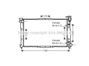 AVA QUALITY COOLING KA2040 radiatorius, variklio aušinimas 
 Aušinimo sistema -> Radiatorius/alyvos aušintuvas -> Radiatorius/dalys
0K9A315200, 0K9A715200, OK9B115200