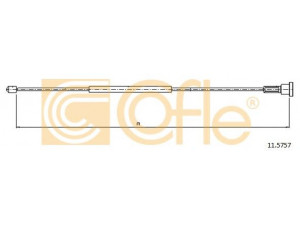 COFLE 11.5757 trosas, stovėjimo stabdys 
 Stabdžių sistema -> Valdymo svirtys/trosai
522449, 90576454