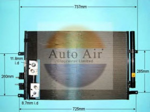 AUTO AIR GLOUCESTER 16-9640 kondensatorius, oro kondicionierius 
 Oro kondicionavimas -> Kondensatorius
60698005
