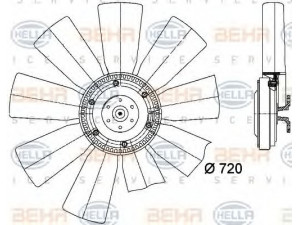 HELLA 8MV 376 727-091 ventiliatorius, radiatoriaus 
 Aušinimo sistema -> Oro aušinimas
50 10 269 869