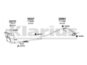KLARIUS 330994E išmetimo sistema 
 Išmetimo sistema -> Išmetimo sistema, visa