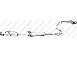 BOSAL 286-819 vidurinis duslintuvas 
 Išmetimo sistema -> Duslintuvas
GEX-33480, WCE-10006