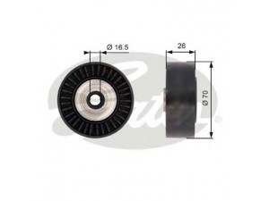 GATES T36390 kreipiantysis skriemulys, V formos rumbuotas diržas 
 Diržinė pavara -> V formos rumbuotas diržas/komplektas -> Laisvasis/kreipiamasis skriemulys
5751.G1, 5751G1, 5751.G1, 5751G1