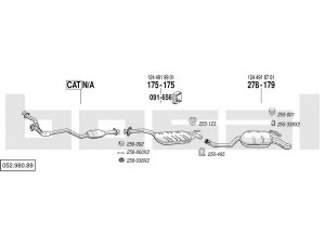 BOSAL 052.980.89 išmetimo sistema 
 Išmetimo sistema -> Išmetimo sistema, visa