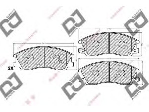 DJ PARTS BP1132 stabdžių trinkelių rinkinys, diskinis stabdys 
 Techninės priežiūros dalys -> Papildomas remontas
58101-H1A00, 58101-H1A10, 58101H1A00