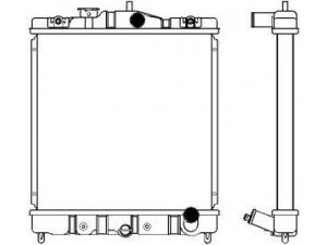 SAKURA  Automotive 1211-0217 radiatorius, variklio aušinimas
