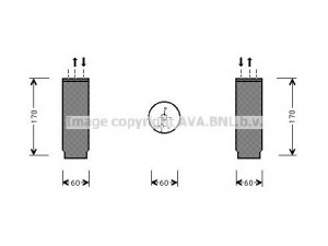 AVA QUALITY COOLING CRD073 džiovintuvas, oro kondicionierius 
 Oro kondicionavimas -> Džiovintuvas
4798017, 5066635AA, 5066635AB, 5066635AA