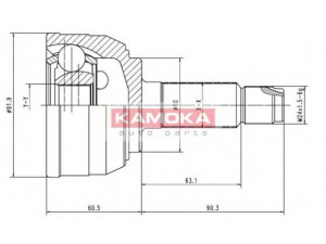 KAMOKA 6950 jungčių komplektas, kardaninis velenas 
 Ratų pavara -> Sujungimai/komplektas
44430-SN7-315, GCV1112, GCV1117