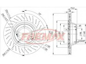 FREMAX BD-3319 stabdžių diskas 
 Stabdžių sistema -> Diskinis stabdys -> Stabdžių diskas
99735240601, 99735240602
