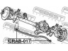 FEBEST CRAB-017 valdymo svirties/išilginių svirčių įvorė
52088305AB