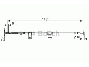 BOSCH 1 987 482 293 trosas, stovėjimo stabdys 
 Stabdžių sistema -> Valdymo svirtys/trosai
96625 953, 96625953, 96625953