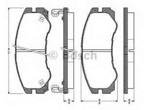BOSCH 0 986 TB2 234 stabdžių trinkelių rinkinys, diskinis stabdys 
 Techninės priežiūros dalys -> Papildomas remontas
8-97047-526-0, 97047526, 1605017