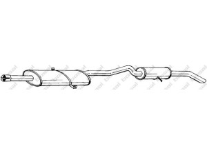 BOSAL 289-299 galinis duslintuvas 
 Išmetimo sistema -> Duslintuvas
4486 633