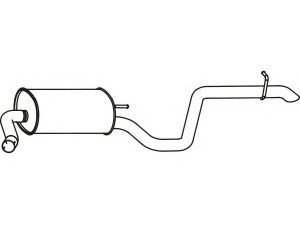 FENNO P31011 galinis duslintuvas 
 Išmetimo sistema -> Duslintuvas
(28700-1H570)