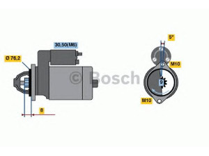 BOSCH 0 001 108 156 starteris 
 Elektros įranga -> Starterio sistema -> Starteris