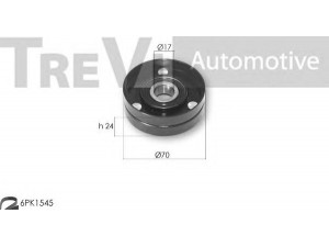 TREVI AUTOMOTIVE KA1151F skriemulių komplektas, V formos rumbuotas diržas 
 Diržinė pavara -> V formos rumbuotas diržas/komplektas -> Cilindrų komplektas