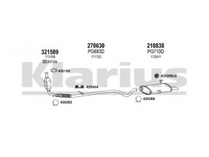 KLARIUS 630815E išmetimo sistema 
 Išmetimo sistema -> Išmetimo sistema, visa
