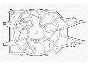 MAGNETI MARELLI 069422311010 ventiliatorius, radiatoriaus 
 Aušinimo sistema -> Radiatoriaus ventiliatorius
1075123, 98AB8C607FM