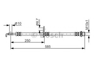 BOSCH 1 987 481 314 stabdžių žarnelė 
 Stabdžių sistema -> Stabdžių žarnelės
90947 02C24