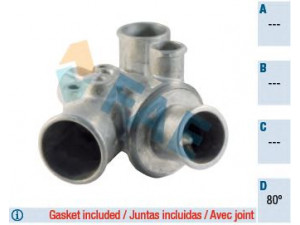FAE 5335980 termostatas, aušinimo skystis 
 Aušinimo sistema -> Termostatas/tarpiklis -> Thermostat
60808795, 7729545