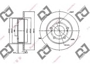 DJ PARTS BD1966 stabdžių diskas 
 Stabdžių sistema -> Diskinis stabdys -> Stabdžių diskas
43206-74F00, 4320674F00