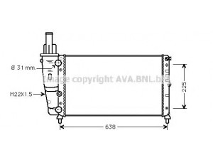 AVA QUALITY COOLING FT2228 radiatorius, variklio aušinimas 
 Aušinimo sistema -> Radiatorius/alyvos aušintuvas -> Radiatorius/dalys
46465017