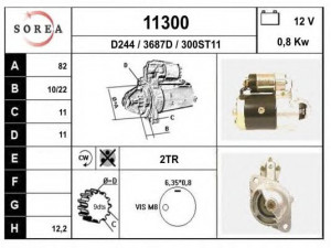 EAI 11300 starteris
M3T20681, 2330021000, 2330021005